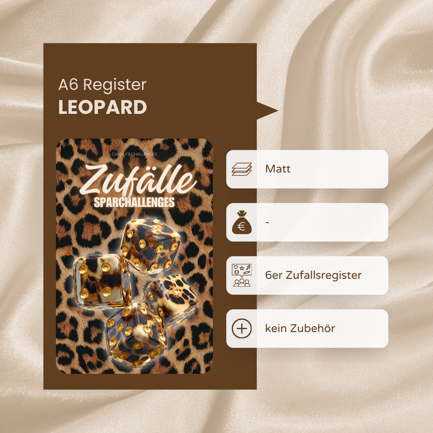 6er Register - Leopard (unfoliert)