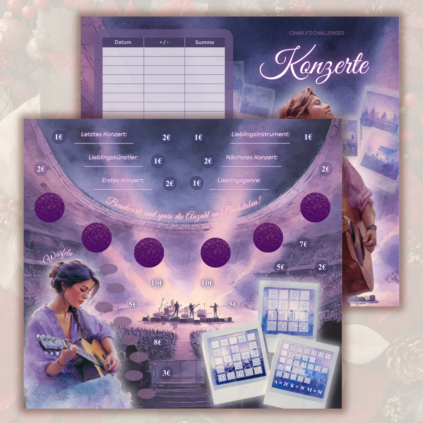 Klappkarte: Konzert (Türchen 16)