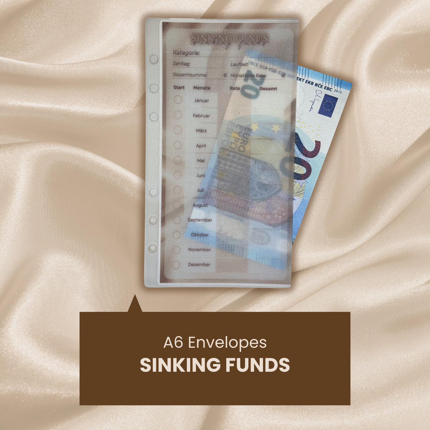 Budget-Umschläge A6 (Sinking Funds & Sparchallenges)