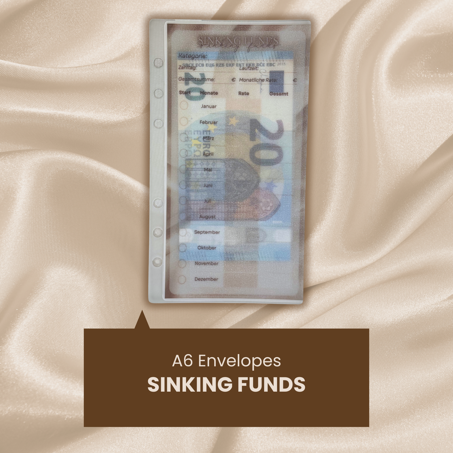 Budget-Umschläge A6 (Sinking Funds & Sparchallenges)
