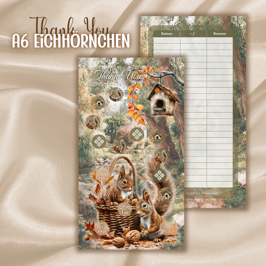 THANK YOU - A6 Eichhörnchen