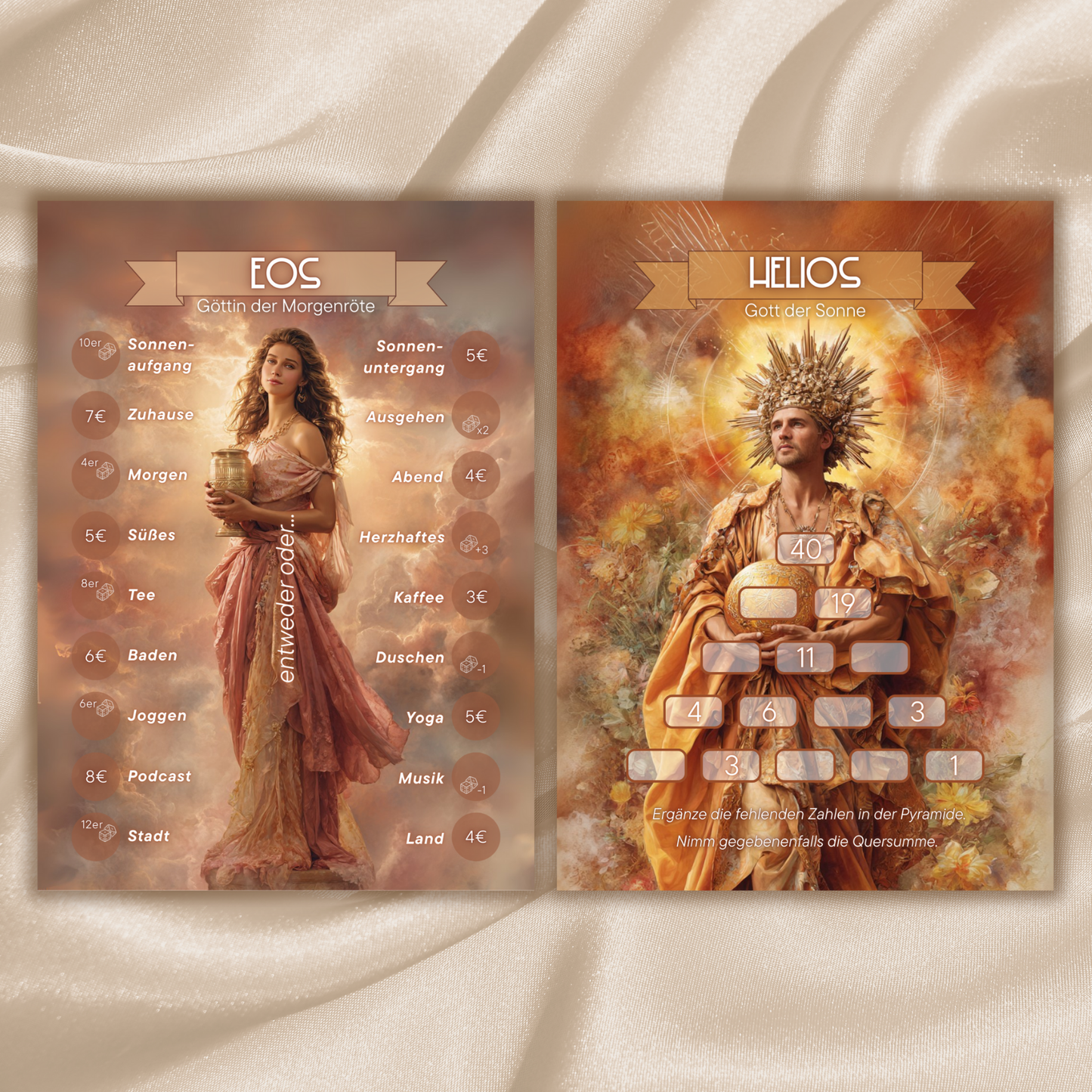 Griechische Götter - Jahreschallenge (Sparbuch)