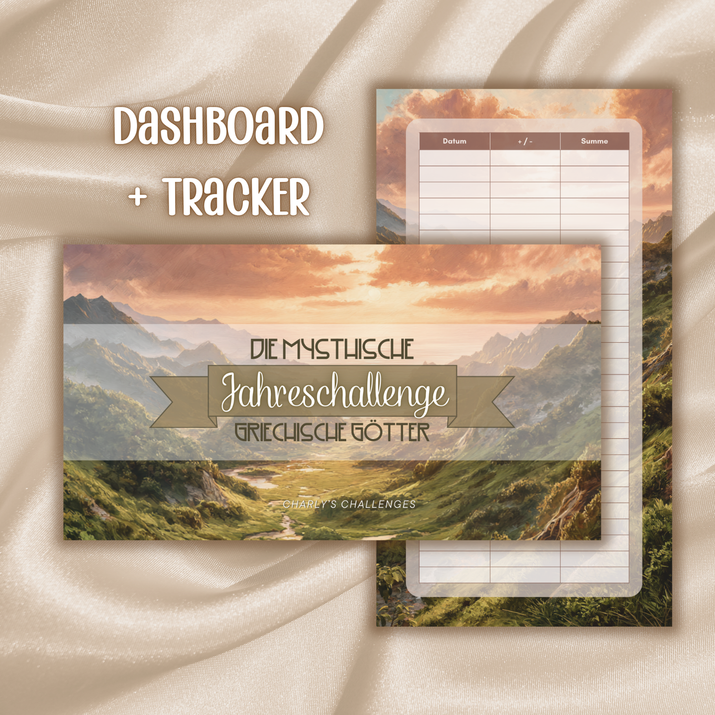 Griechische Götter - Jahreschallenge (Sparbuch)
