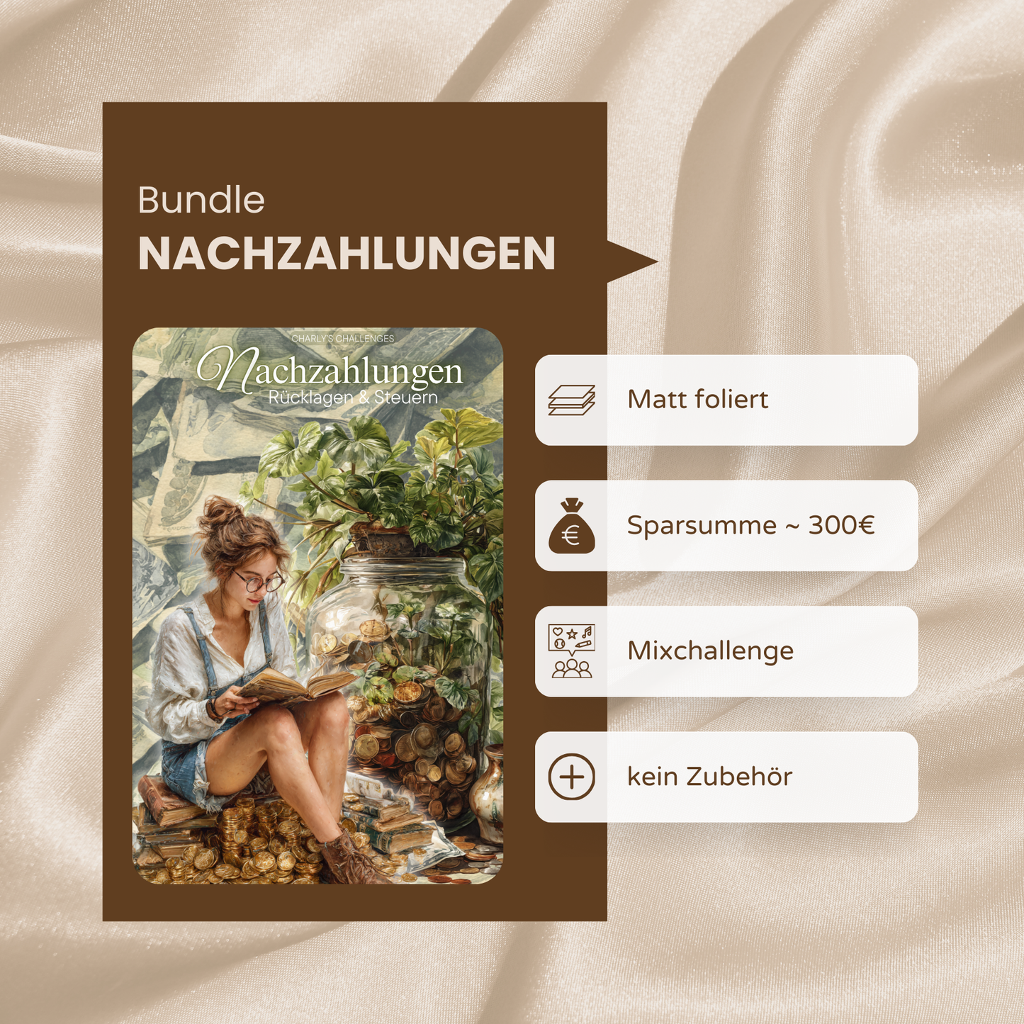 Nachzahlungen - foliertes Sparbundle
