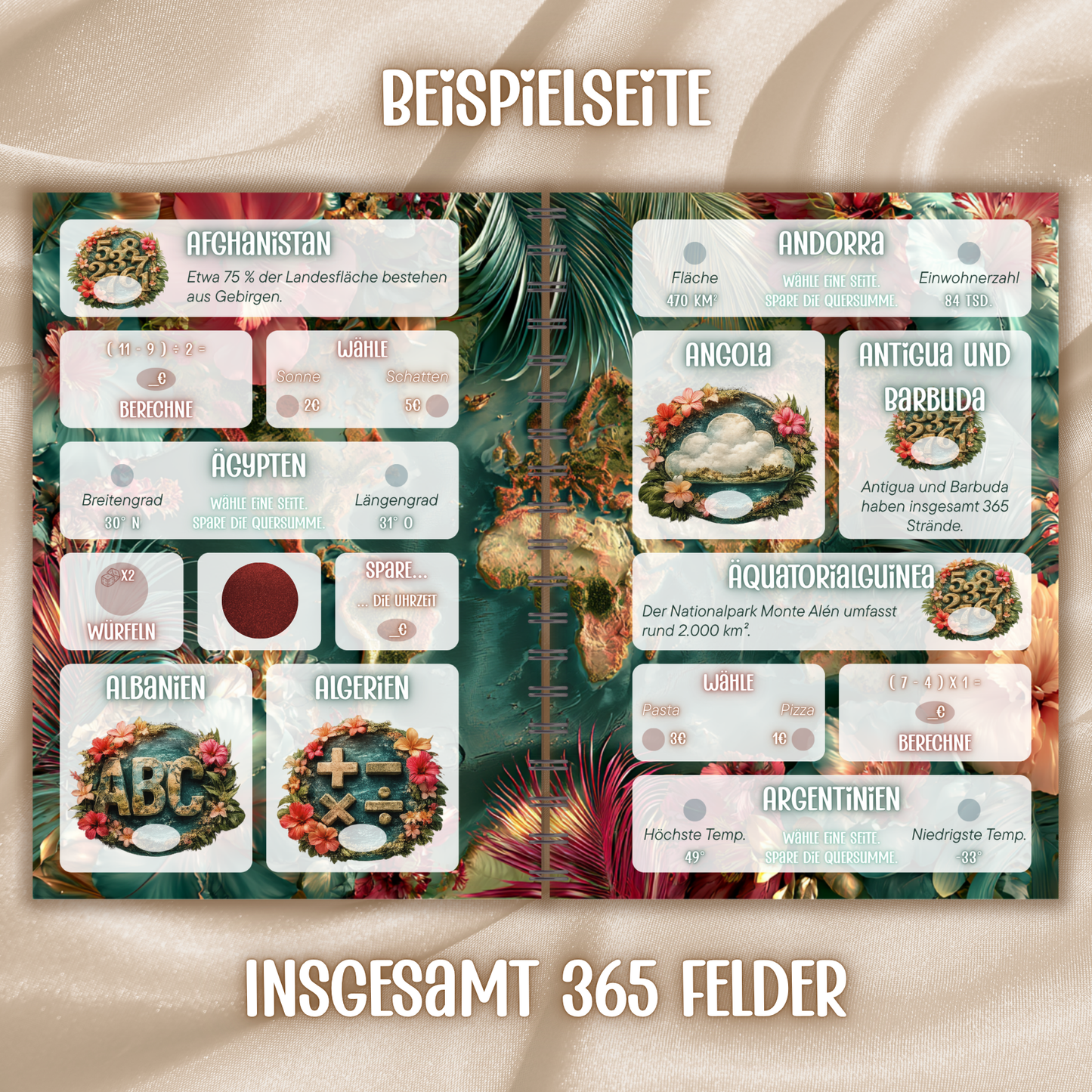 Weltreise Sparjahr - Sparbuch