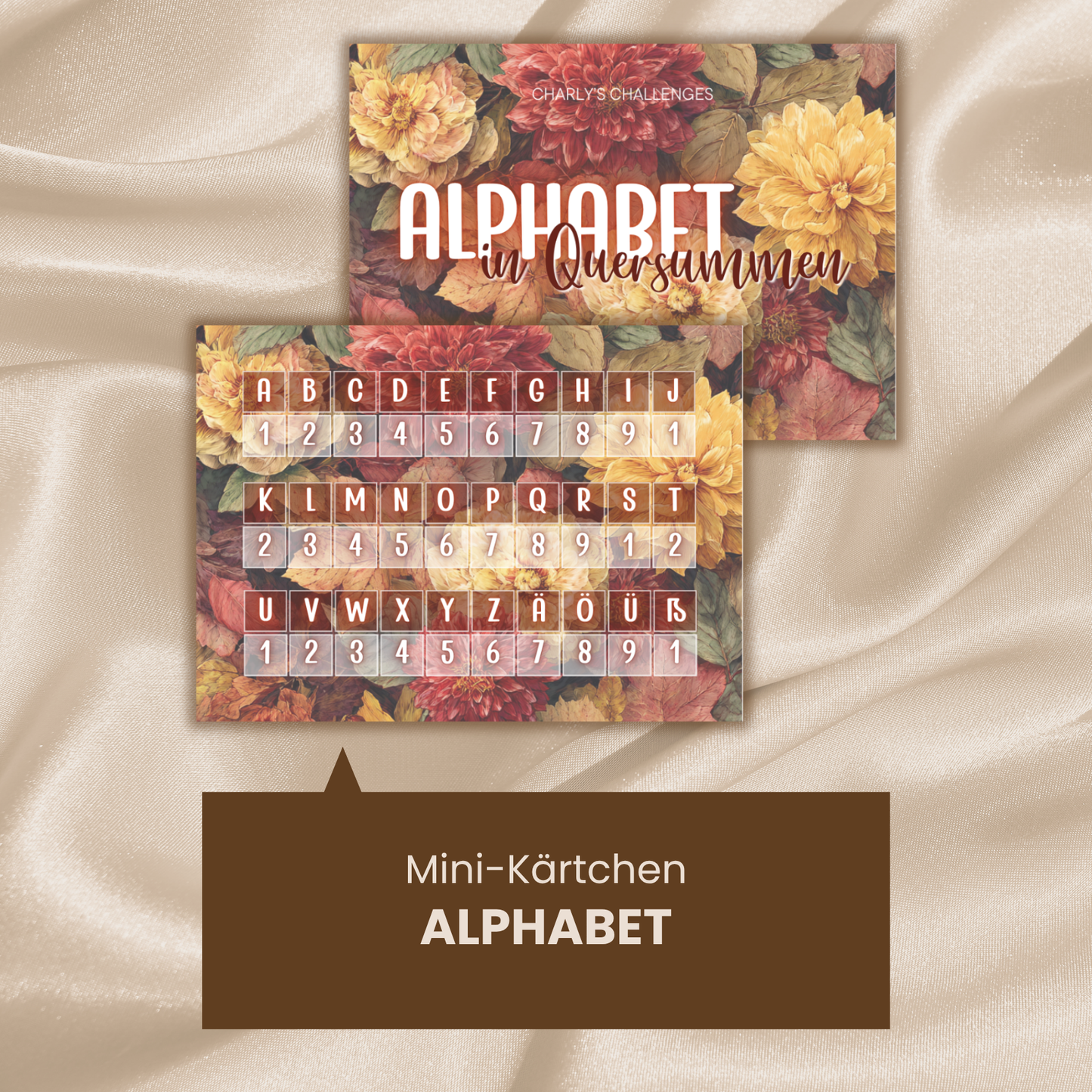 Alphabet in Quersummen