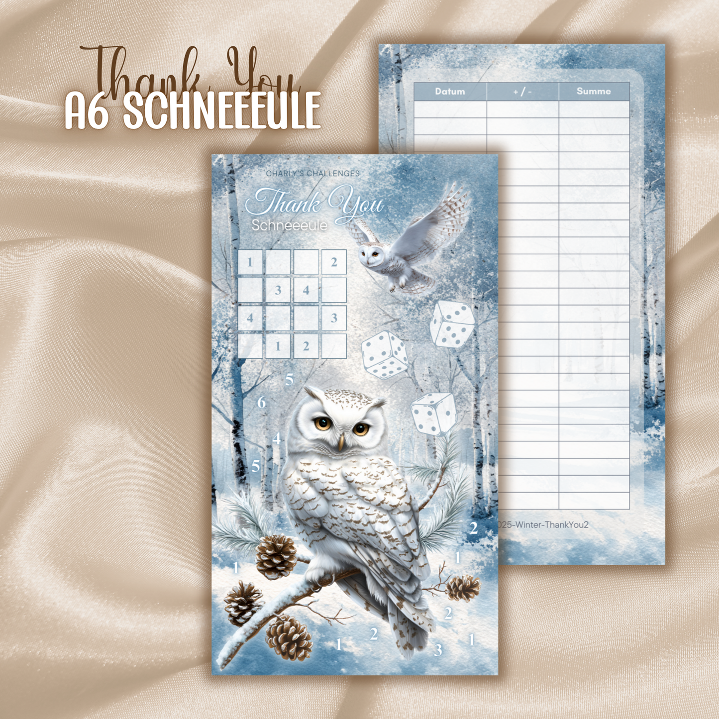 THANK YOU - A6 Schneeeule