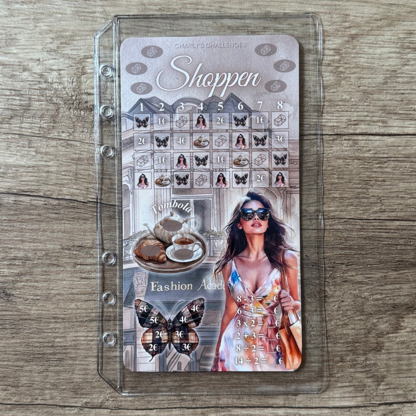 A6 Budgethüllen | mit Zipper, ohne Zipper, mit zwei Fächern, offen