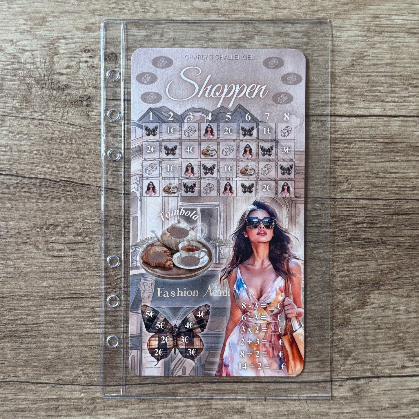 A6 Budgethüllen | mit Zipper, ohne Zipper, mit zwei Fächern, offen