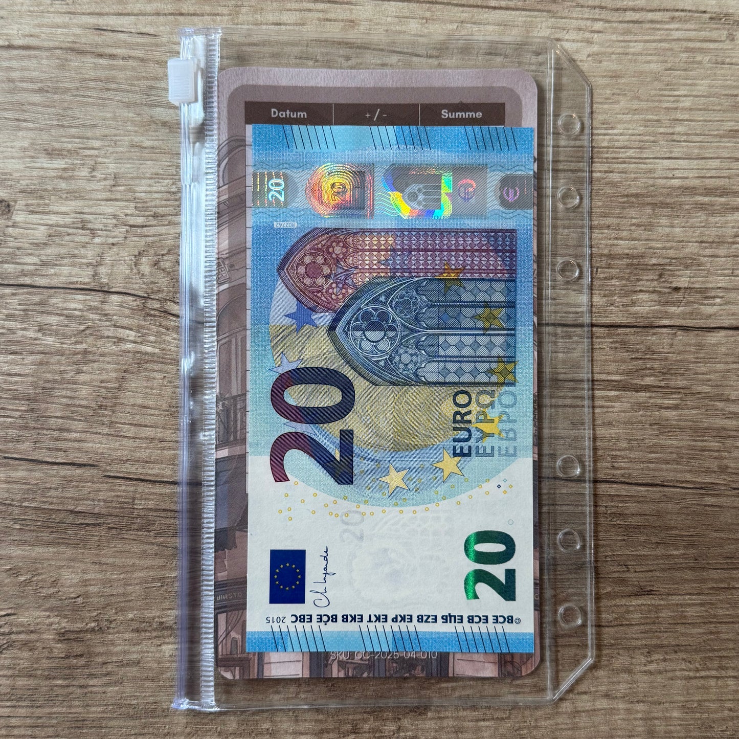 A6 Budgethüllen | mit Zipper, ohne Zipper, mit zwei Fächern, offen