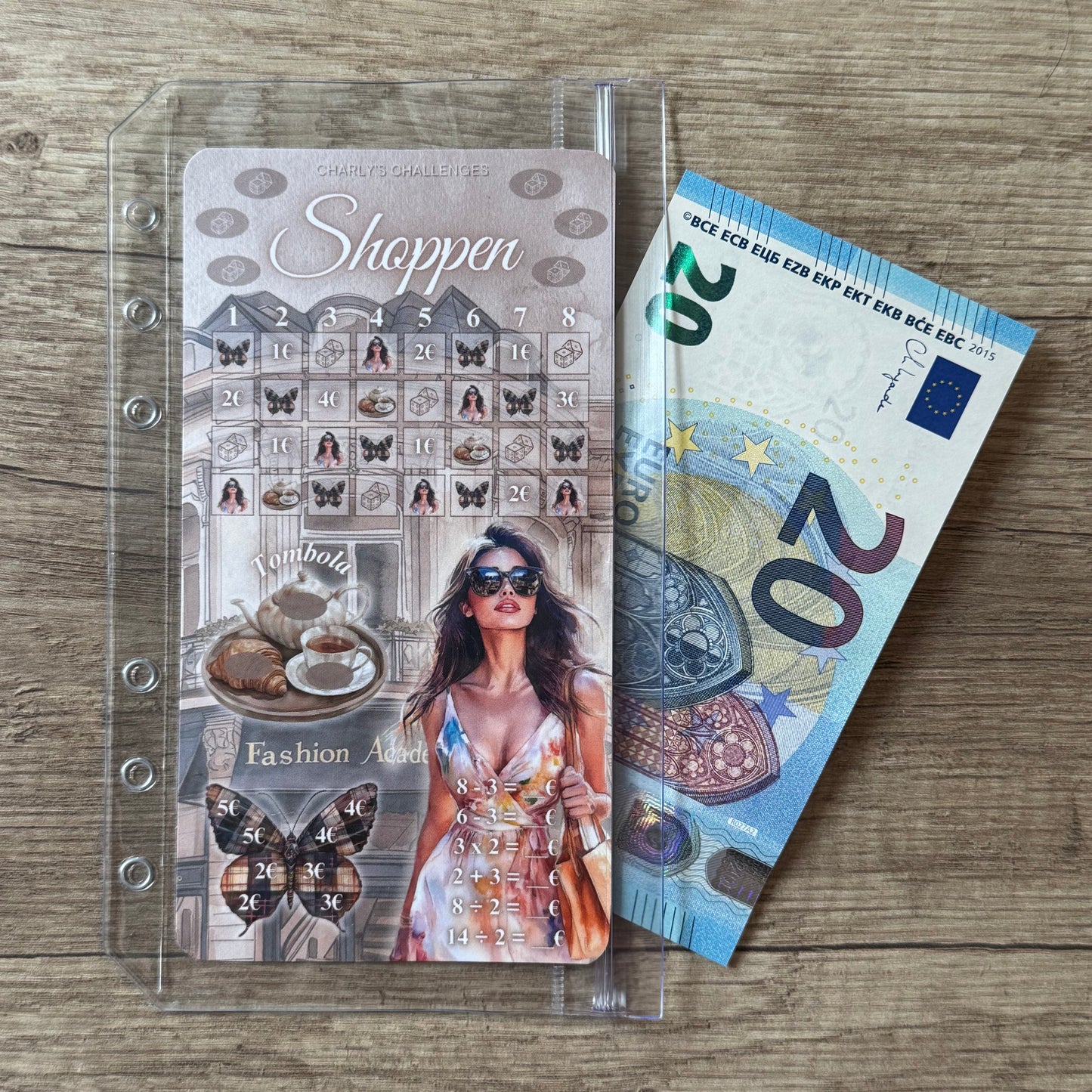 A6 Budgethüllen | mit Zipper, ohne Zipper, mit zwei Fächern, offen