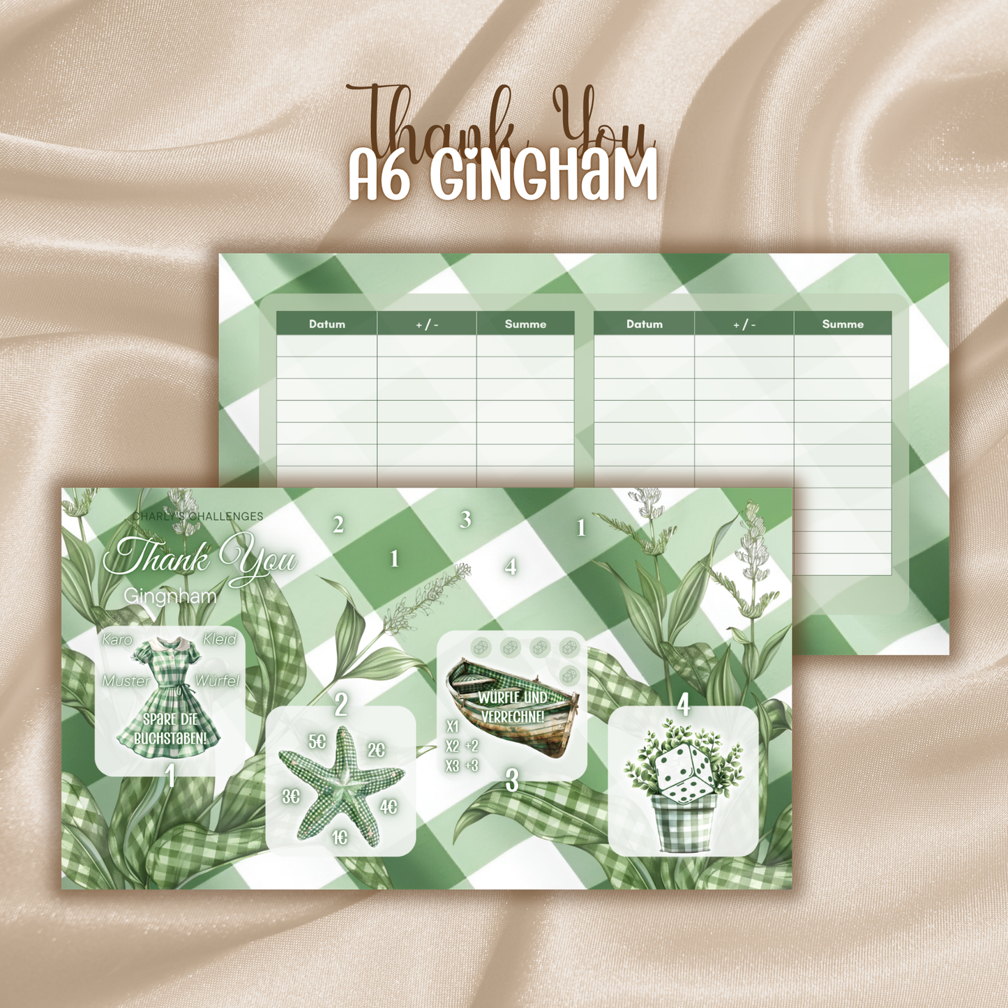 THANK YOU - Gingham